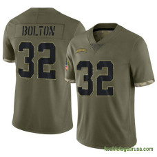 Youth Kansas City Chiefs Nick Bolton Olive Authentic 2022 Salute To Service Kcc216 Jersey C2650